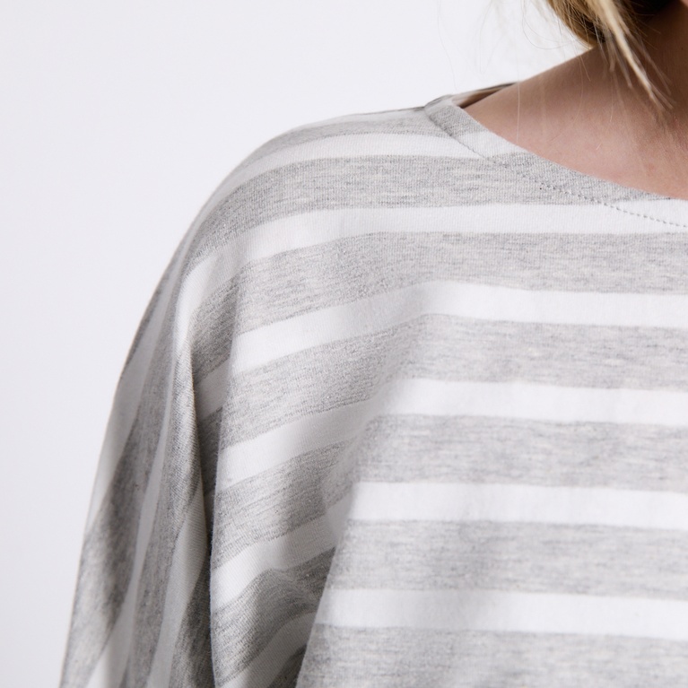 Wide sleeve top "Rochelle star stripe"